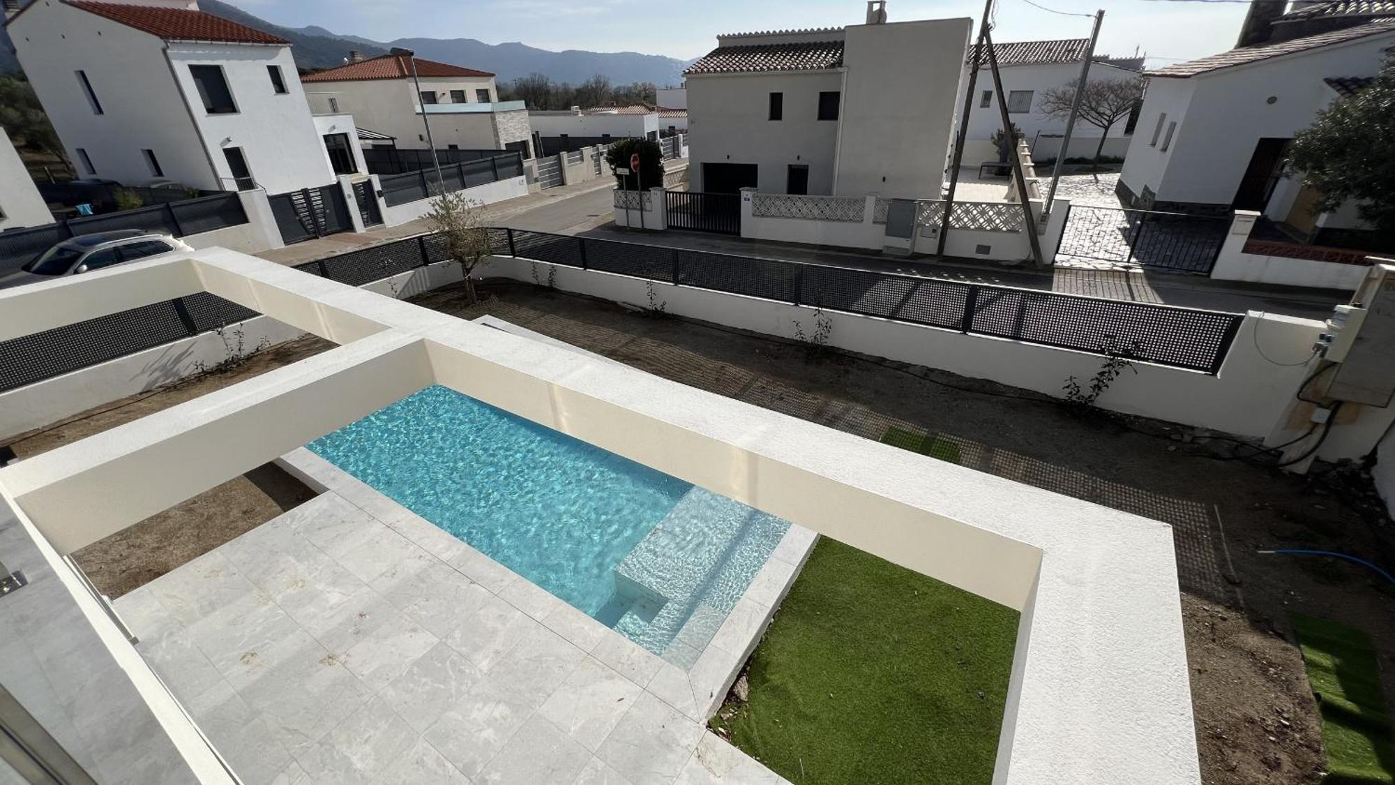 パラウ・サベルデラ Casa Moderna Roses Con Piscina Y Jardin Mas Bosca, Rosesヴィラ エクステリア 写真