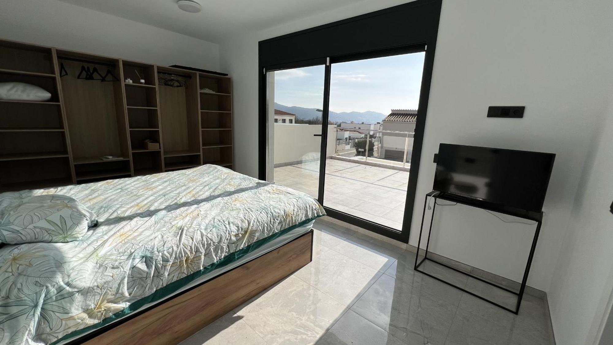 パラウ・サベルデラ Casa Moderna Roses Con Piscina Y Jardin Mas Bosca, Rosesヴィラ エクステリア 写真