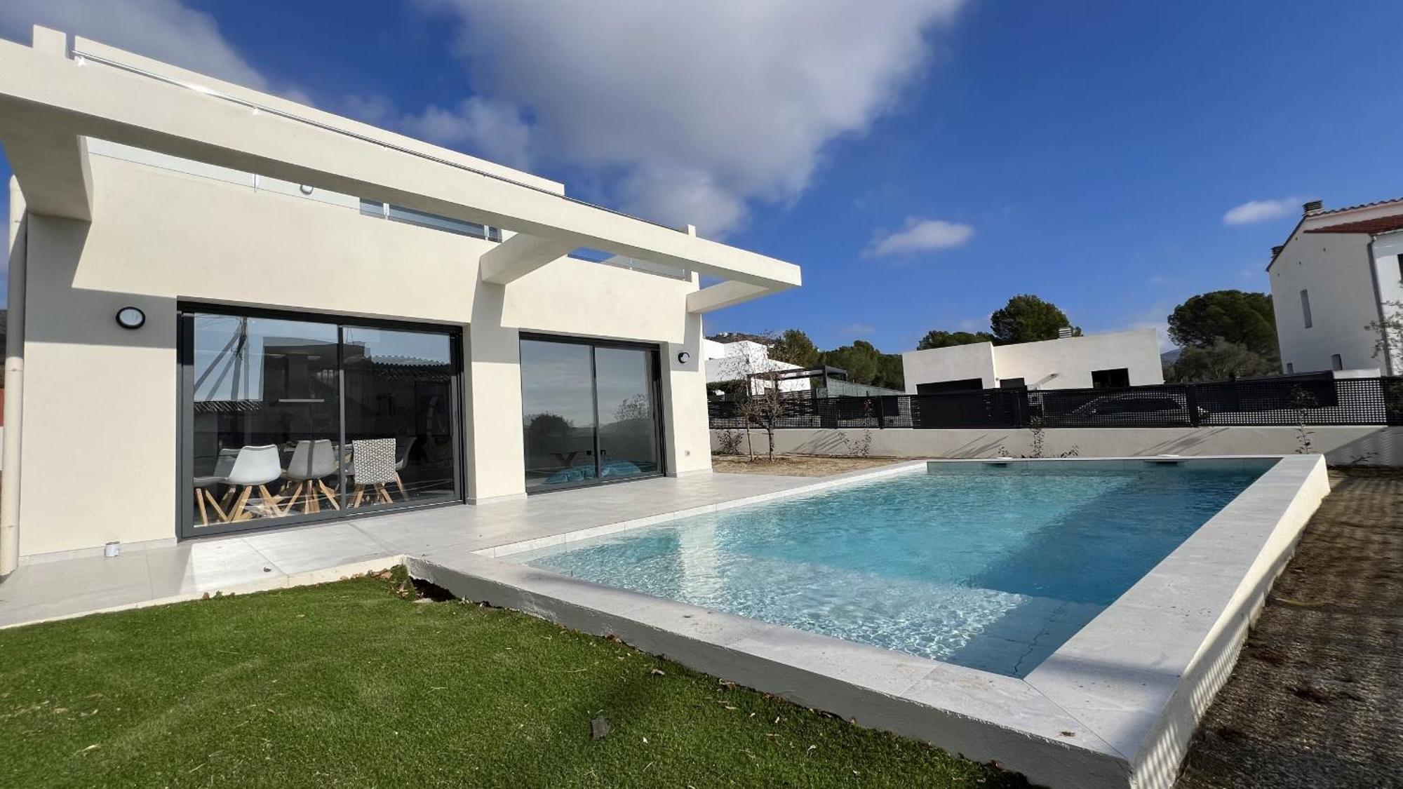 パラウ・サベルデラ Casa Moderna Roses Con Piscina Y Jardin Mas Bosca, Rosesヴィラ エクステリア 写真