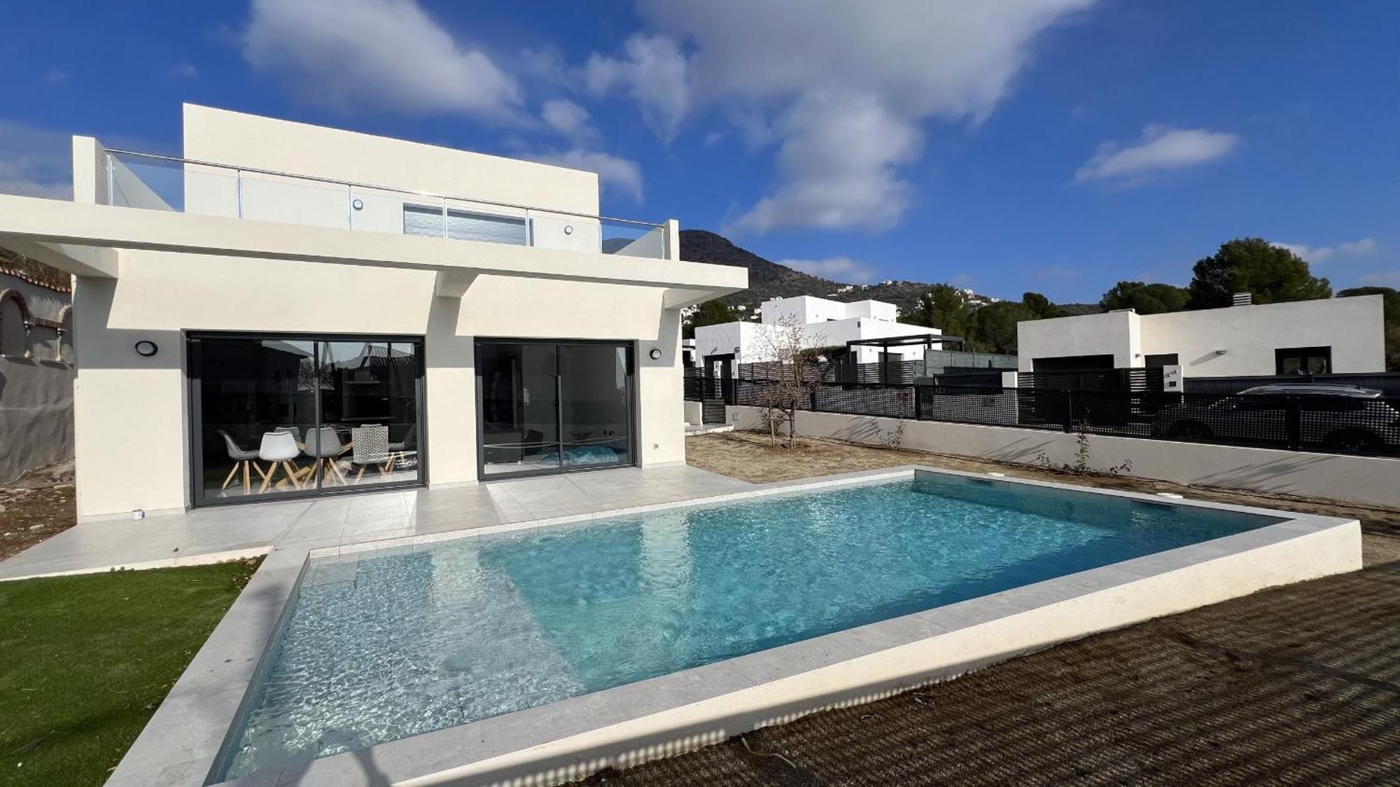 パラウ・サベルデラ Casa Moderna Roses Con Piscina Y Jardin Mas Bosca, Rosesヴィラ エクステリア 写真