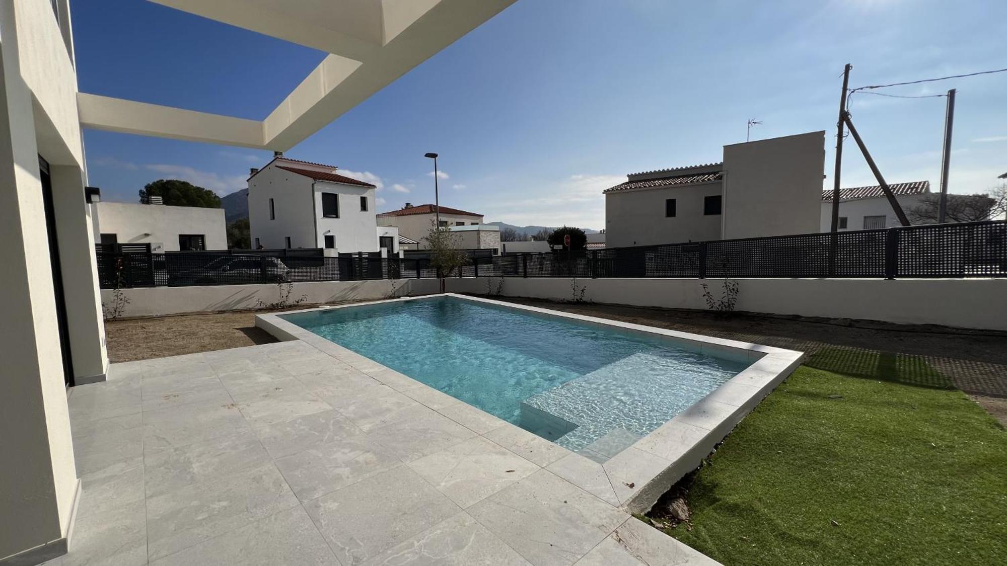 パラウ・サベルデラ Casa Moderna Roses Con Piscina Y Jardin Mas Bosca, Rosesヴィラ エクステリア 写真